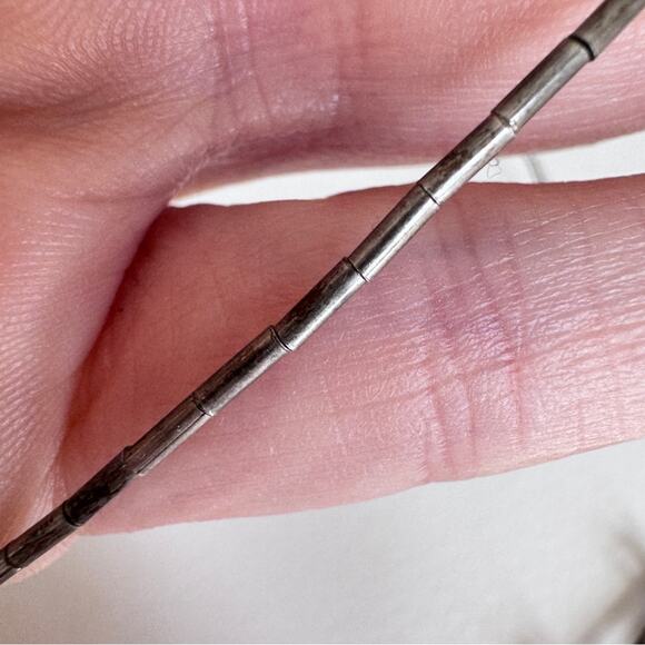 Native American Marked CP Zuni Silver Coral Star Pendant Necklace Barrel Clasp - Picture 8 of 8